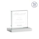 Terra White  Square / Cube Crystal Award