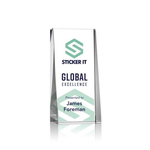 Awards and Trophies - Crystal Awards - Milnerton Full Color Towers Crystal Award