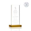 Arizona Amber  Rectangle Crystal Award