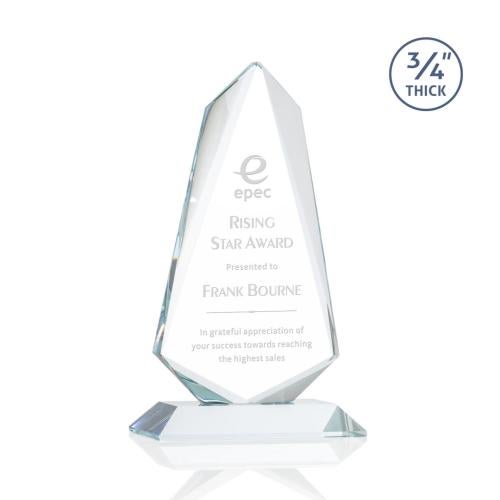 Awards and Trophies - Crystal Awards - Sheridan Clear Unique Crystal Award