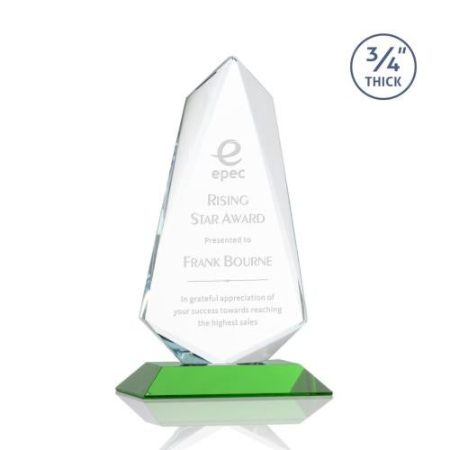 Awards and Trophies - Crystal Awards - Sheridan Green Unique Crystal Award