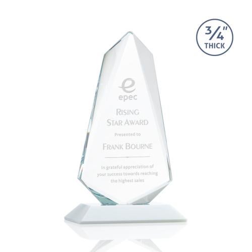 Awards and Trophies - Crystal Awards - Sheridan White Unique Crystal Award