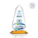 Sheridan Full Color Amber Unique Crystal Award