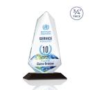 Sheridan Full Color Black  Unique Crystal Award