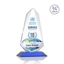 Sheridan Full Color Blue Unique Crystal Award