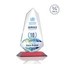 Sheridan Full Color Red  Unique Crystal Award