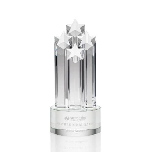 Awards and Trophies - Crystal Awards - Ascot Star Clear Towers Crystal Award