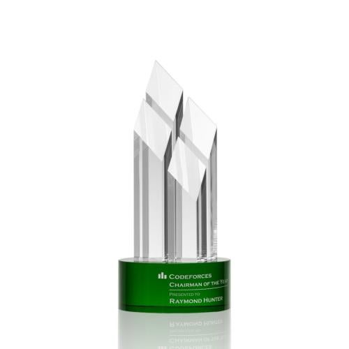 Awards and Trophies - Crystal Awards - Overton Green Towers Crystal Award