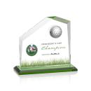 Andover Full Color Golf Green Peaks Crystal Award