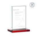 Manhattan Red Rectangle Crystal Award