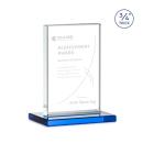 Manhattan Sky Blue  Rectangle Crystal Award