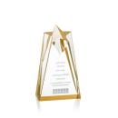 Rosina Gold Star Acrylic Award