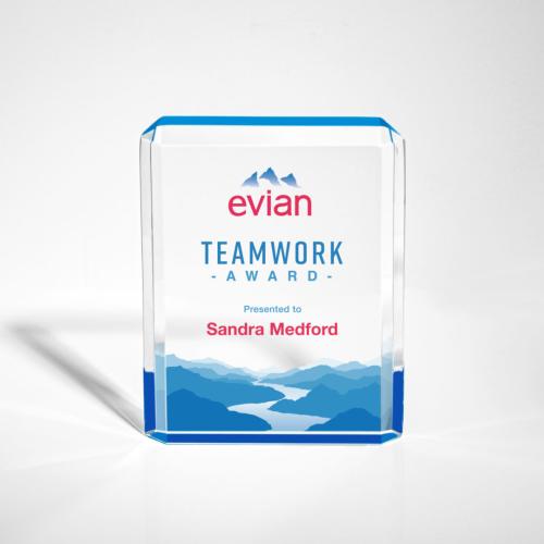 Awards and Trophies - Full Color Imprint - Paragon Full Color Rectangle Acrylic Award