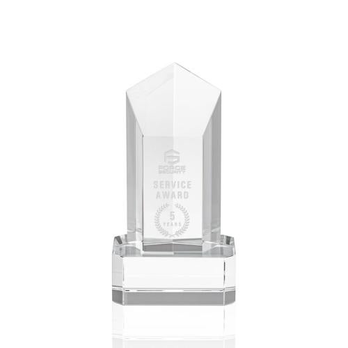 Awards and Trophies - Crystal Awards - Jolanda Clear on Base Towers Crystal Award