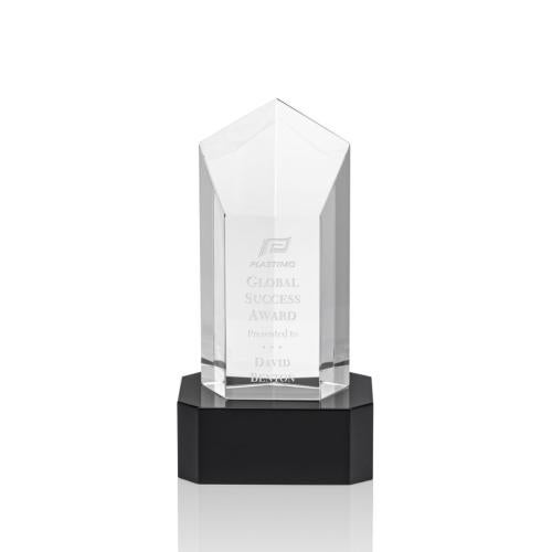 Awards and Trophies - Crystal Awards - Jolanda Black on Base Towers Crystal Award