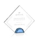 Deerfield Sky Blue Diamond Crystal Award