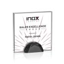 Entwhistle Full Color Black Square / Cube Crystal Award