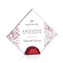 Deerfield Full Color Red Diamond Crystal Award
