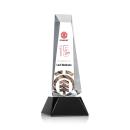 Rustern Full Color Black on Base Obelisk Crystal Award