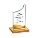 Eden Full Color Amber Peaks Crystal Award