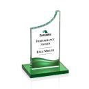 Eden Full Color Green Peaks Crystal Award