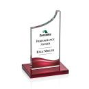 Eden Full Color Red Peaks Crystal Award