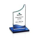 Eden Full Color Blue  Peaks Crystal Award