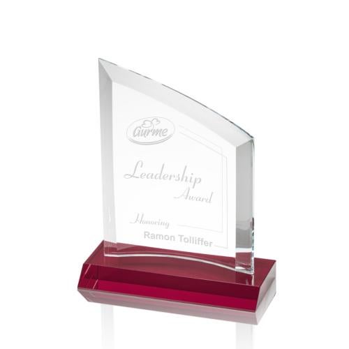 Awards and Trophies - Crystal Awards - Templar Red Peaks Crystal Award