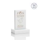 Hathaway White  Rectangle Crystal Award