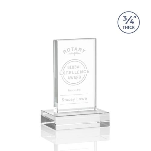 Awards and Trophies - Crystal Awards - Holmes Clear Rectangle Crystal Award