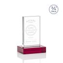 Holmes Red  Rectangle Crystal Award