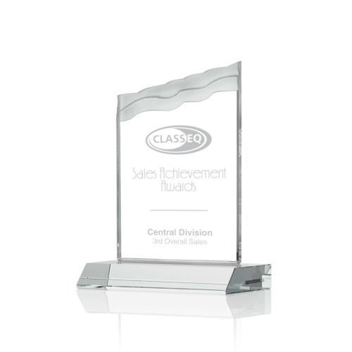 Awards and Trophies - Crystal Awards - Oakwood Clear Peaks Crystal Award