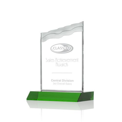Awards and Trophies - Crystal Awards - Oakwood Green Peaks Crystal Award