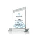 Oakwood Full Color Clear Peaks Crystal Award