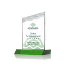 Oakwood Full Color Green Peaks Crystal Award