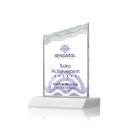 Oakwood Full Color White Peaks Crystal Award