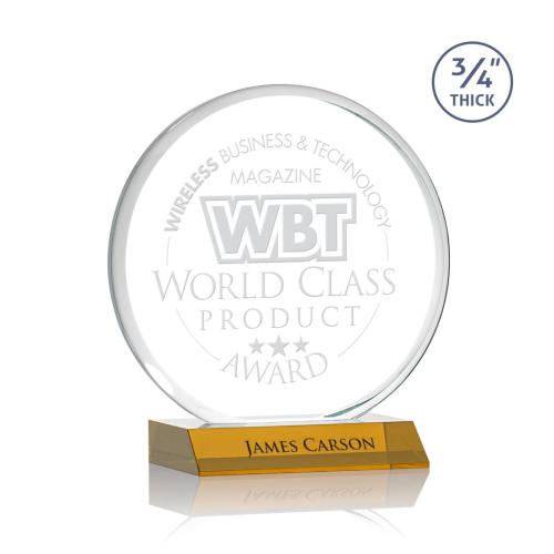 Awards and Trophies - Crystal Awards - Blackpool Amber Circle Crystal Award