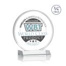 Blackpool Full Color Clear Circle Crystal Award