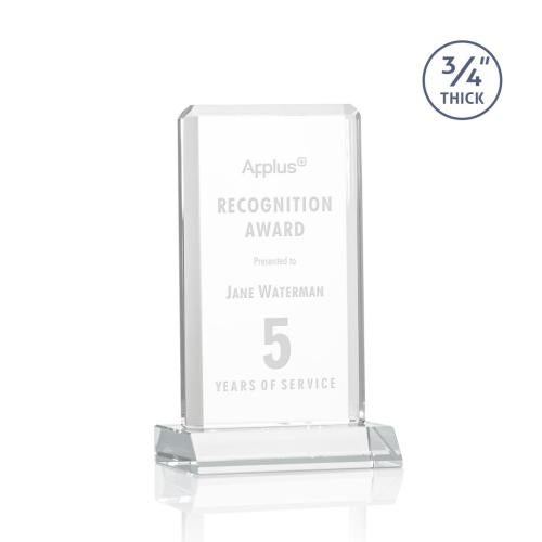 Awards and Trophies - Crystal Awards - Southport Clear Rectangle Crystal Award