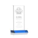 Bolton Sky Blue Rectangle Crystal Award