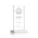 Bolton White Rectangle Crystal Award