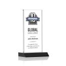 Bolton Full Color Black  Rectangle Crystal Award