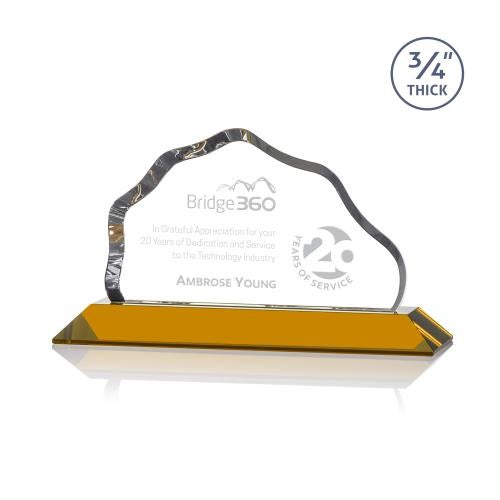 Awards and Trophies - Crystal Awards - Petersen Amber Crystal Award