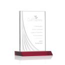 Leighton Liquid&trade; Red  Rectangle Crystal Award