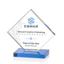 Wellington Full Color Sky Blue  Diamond Crystal Award