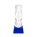 Toscana Blue on Base Towers Crystal Award