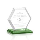 Barnett Green Polygon Crystal Award