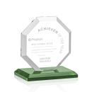 Leyland Green Polygon Crystal Award