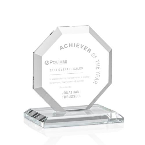 Awards and Trophies - Crystal Awards - Leyland Startfire Polygon Crystal Award
