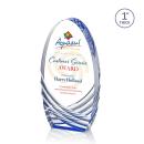Westbury Full Color Blue Circle Acrylic Award